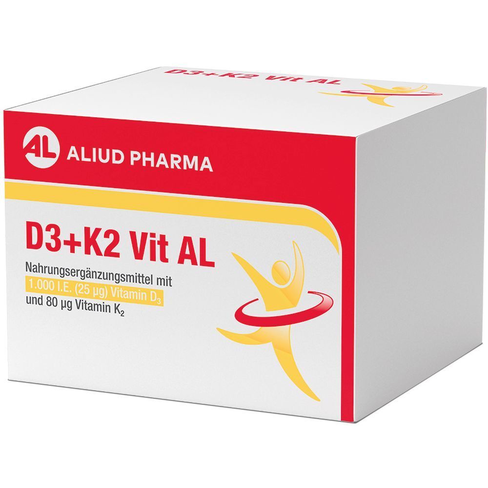 D3 + K2  Vit AL 1000 I.E. / 80 µg Kapseln: ein starkes Duo für die Knochen