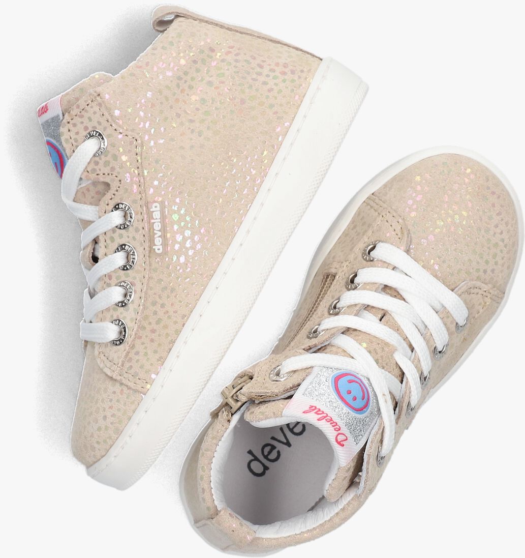 DEVELAB beige develab hoge sneaker 41492