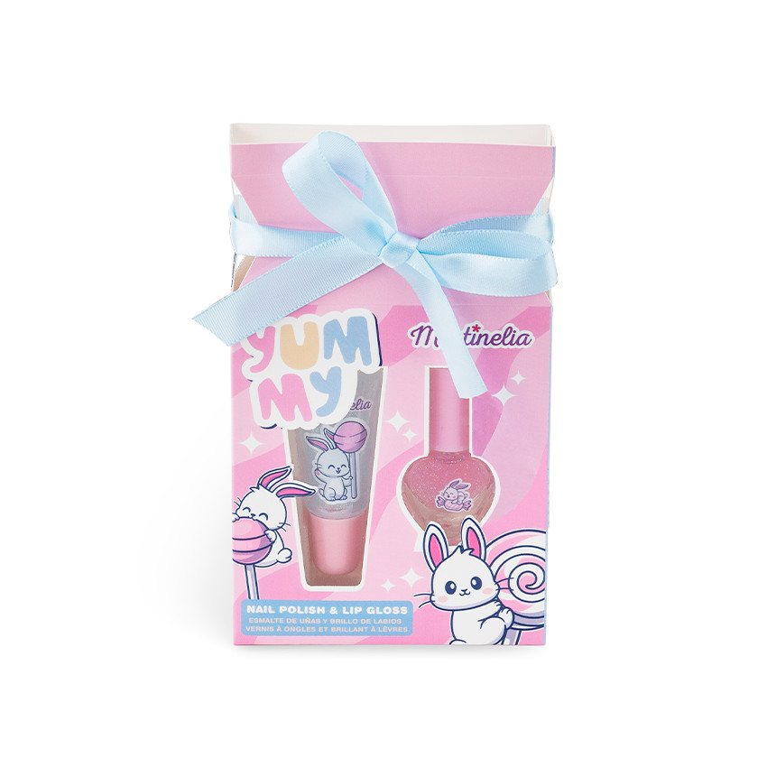 Duo gloss à lèvres + vernis à ongles rose Yummy