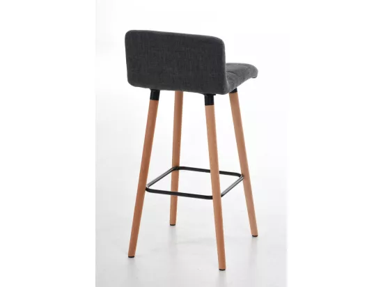 Lot de 2 Tabouret de bar - Tissu & Nature - Gris clair - Lincoln
