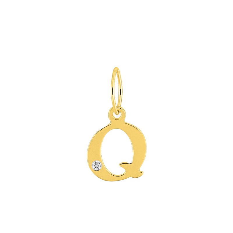 Pendentif Femme - Or 18 Carats - Diamant 0.01 Carats