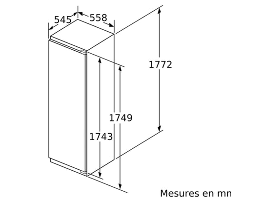 SIEMENS - Réfrigérateur encastrable 1 porte Réfrigérateur KI81RVFE0 + Congélateur GI81NVEE0