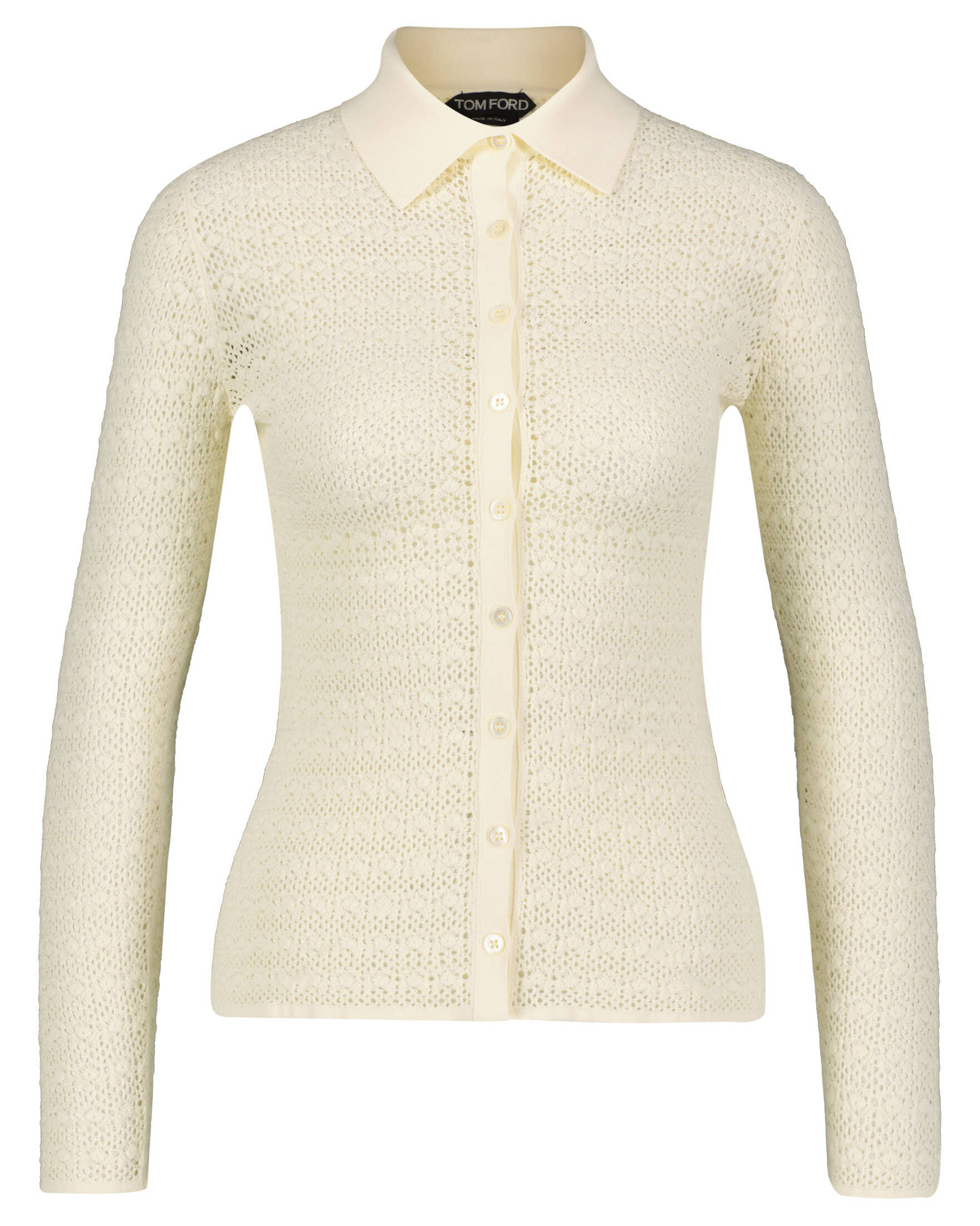 Tom Ford| Damen Strickjacke OPENWORK STRETCH VISCOSE KNIT SHIRT