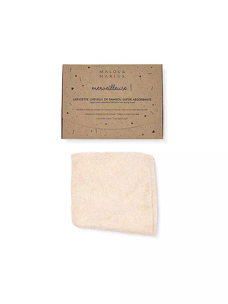 MALOU & MARIUS Haarhandtuch DRYING TOWEL rosa