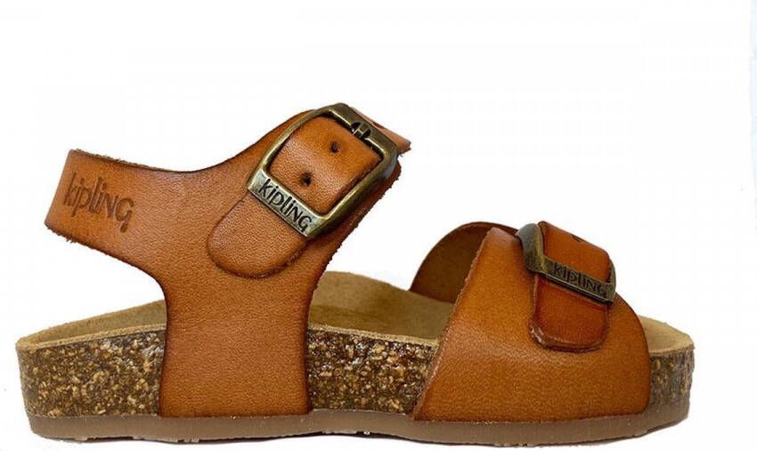 Kipling leren sandalen cognac Bruin Leer Effen 25