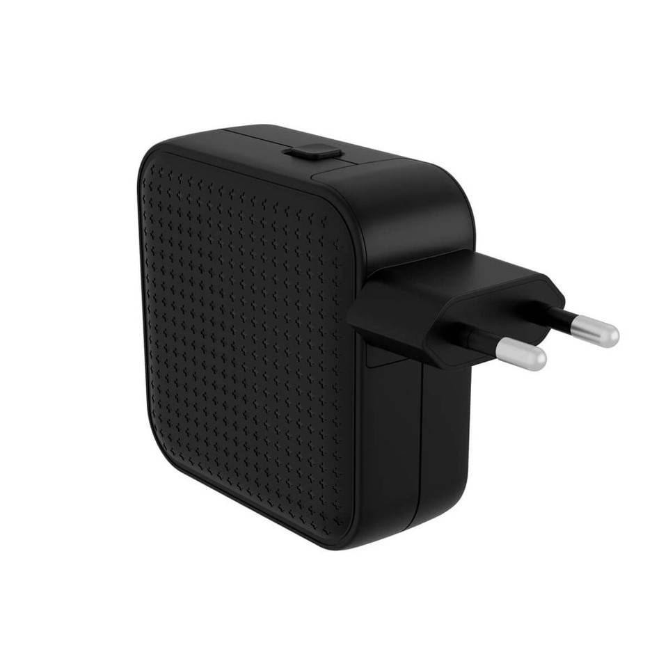 Hyper - HyperJuice - 70W USB-C GaN Rejse Oplader (3C+1A) - Sort