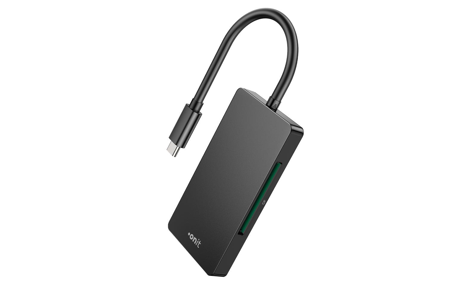 Card Reader Extern Pro USB-C 3-in1Speicherkartenleser mit drei Slots