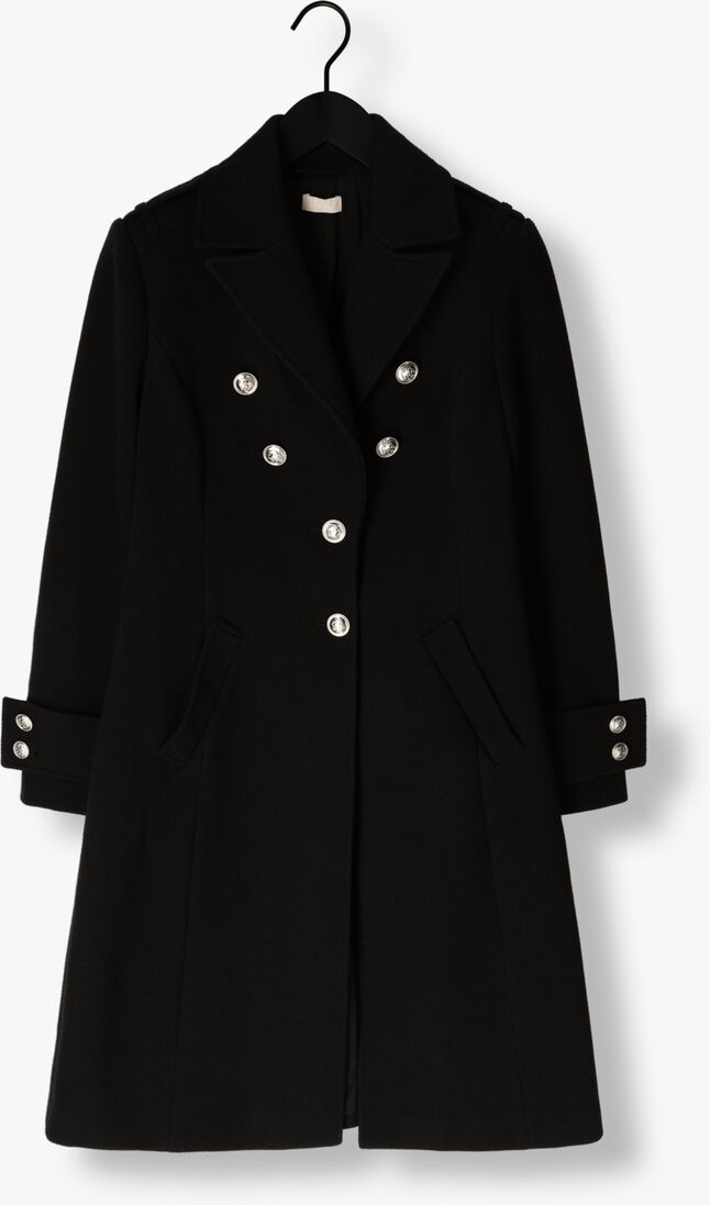 LIU JO zwarte liu jo mantel cappotto lungo