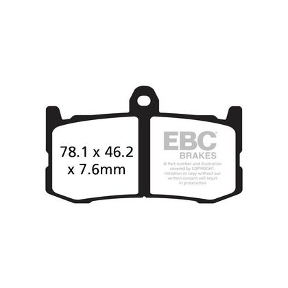 Plaquettes de freins EBC Sinter Métal Fritté avant