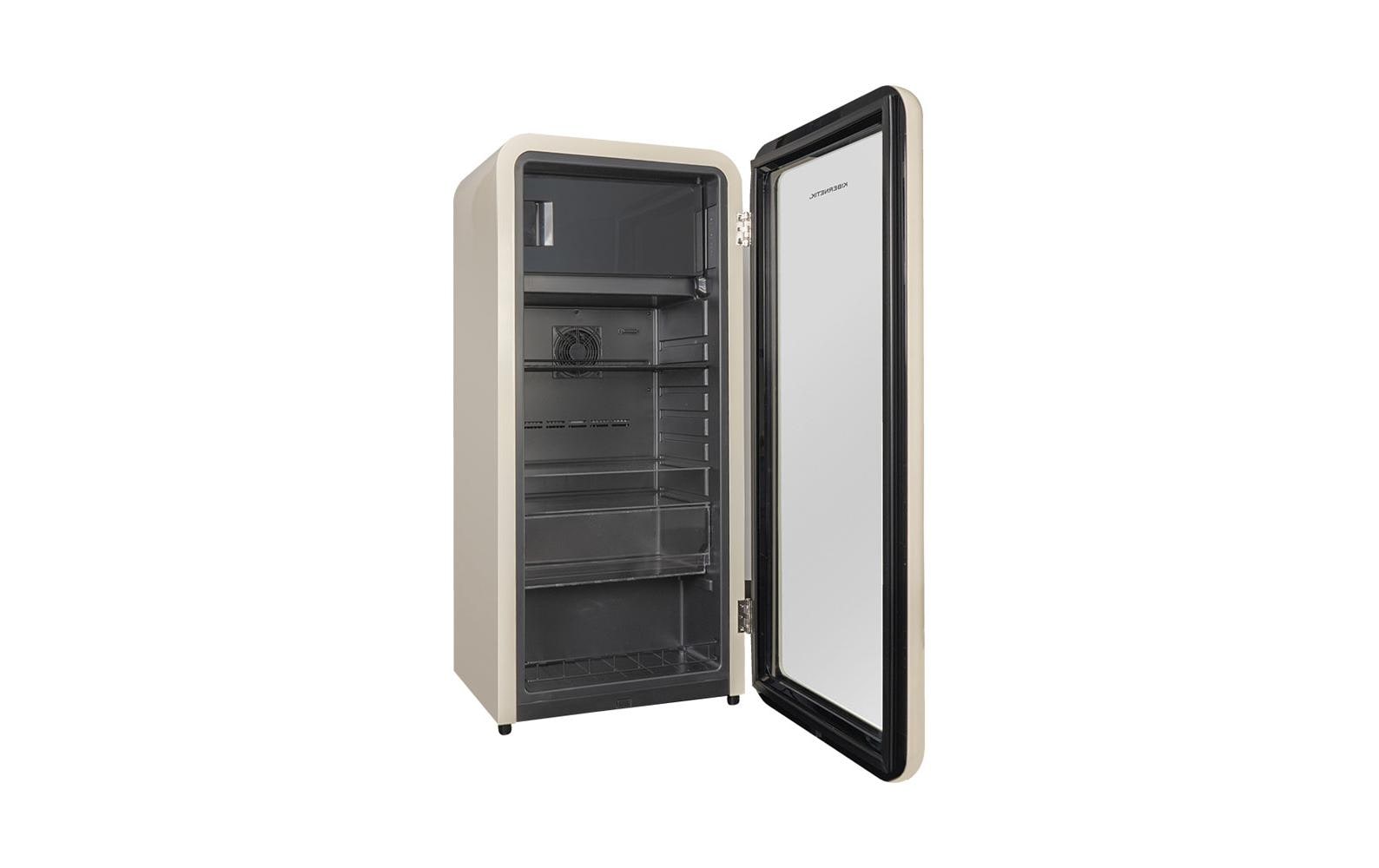 Getränkekühlschrank RKS149 Rechts, Beige<br>Retrokühlschrank