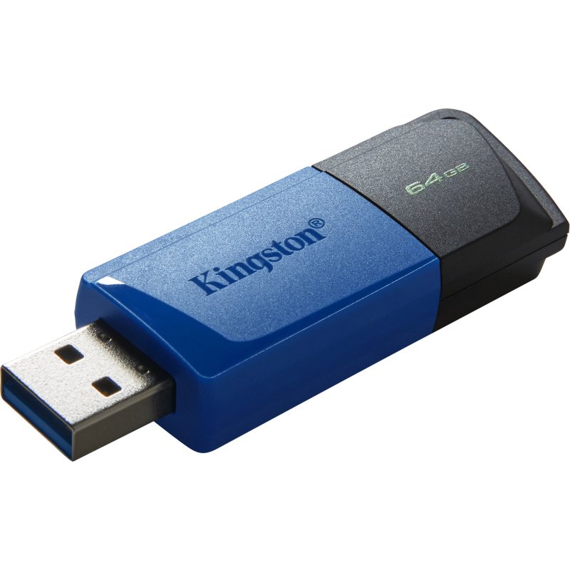 Kingston Technology DataTraveler 64GB USB3.2 Gen 1 Exodia M (Noir + Bleu) - 2 Pieces
