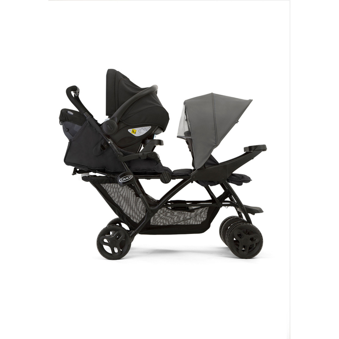 Graco - Geschwisterwagen Stadium Duo - Farbe Titanium