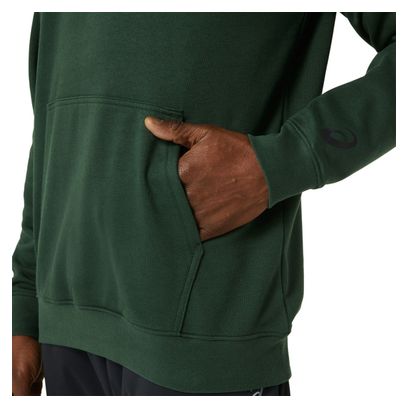 Sweat à capuche Asics Big Logo Vert Homme