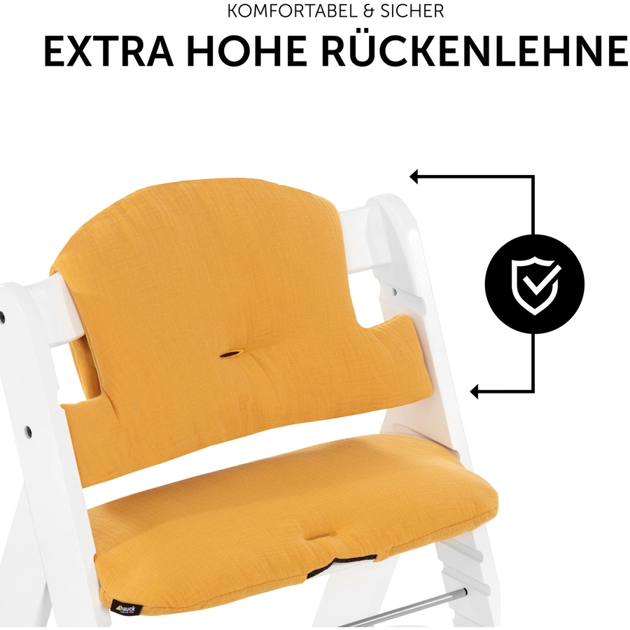hauck Hochstuhlauflage Select Muslin Honey