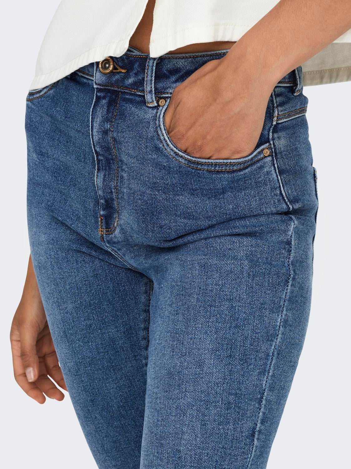 ONLMILA Hohe Taille Skinny Fit Jeans Medium Blue Denim