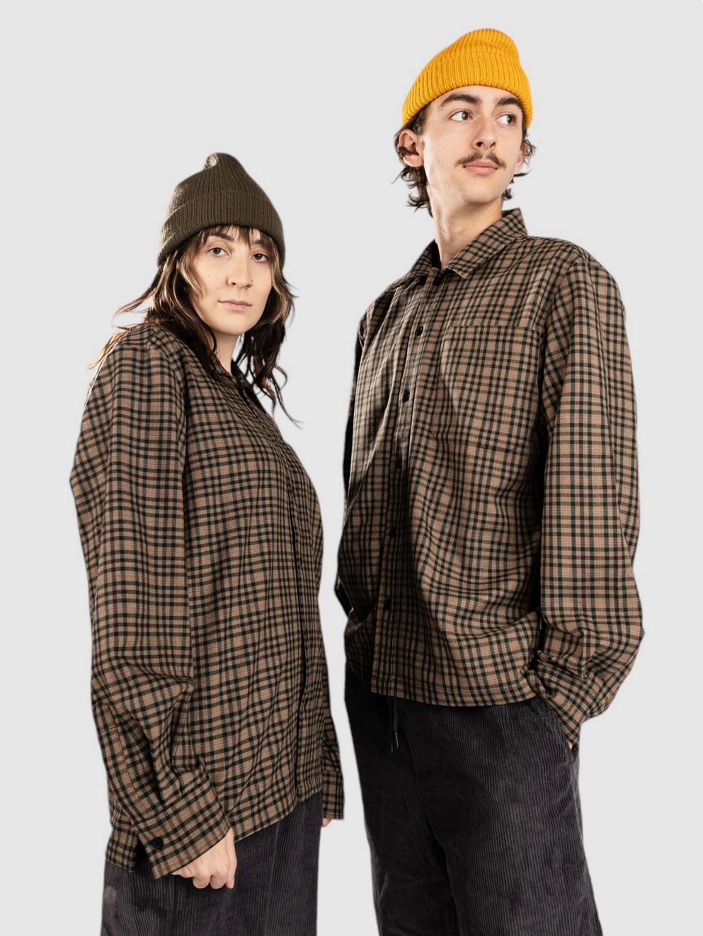 Woodbird Glixto Check Shirt brown