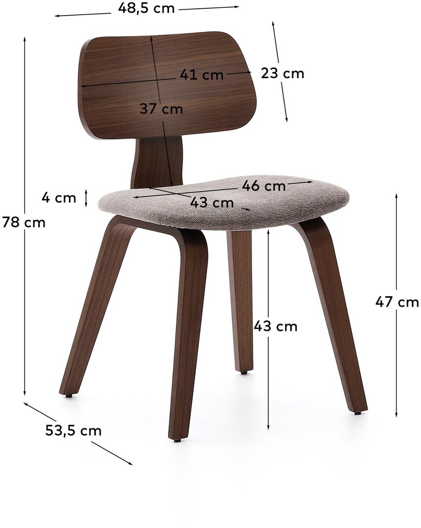 Kave Home   Gena Beklede Eetkamerstoel