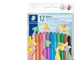 Voksfarver Staedtler Noris Twister i plastrør - med 12 stk. ass. farver