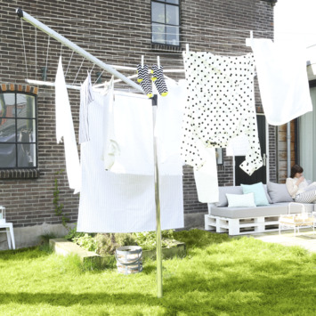 Brabantia Essential Droogmolen - met Betonanker - 40 m - Metallic Grey