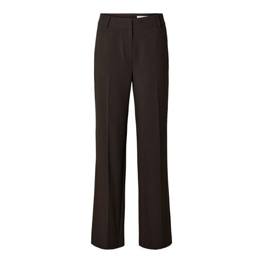 Selected Femme Rita Wide Bukser, Coffee Bean, 40