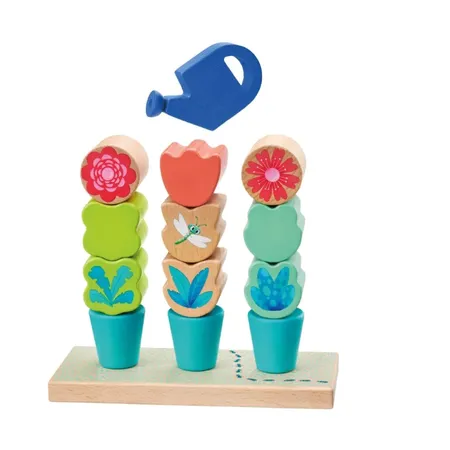 Selecta Kleinkindwelt: Steckspiel Blumen, 14 Teile