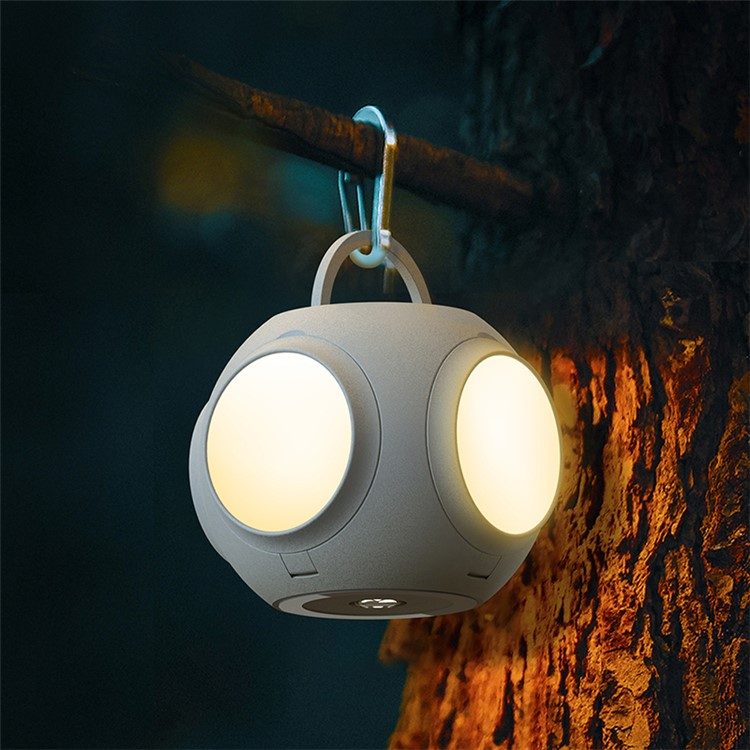 10000mAh 3in1 Outdoor Camping Lampe mit Powerbank Funktion - Grau