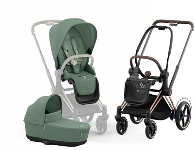 Cybex e-Priam Duovogn, Leaf Green/Rose Gold