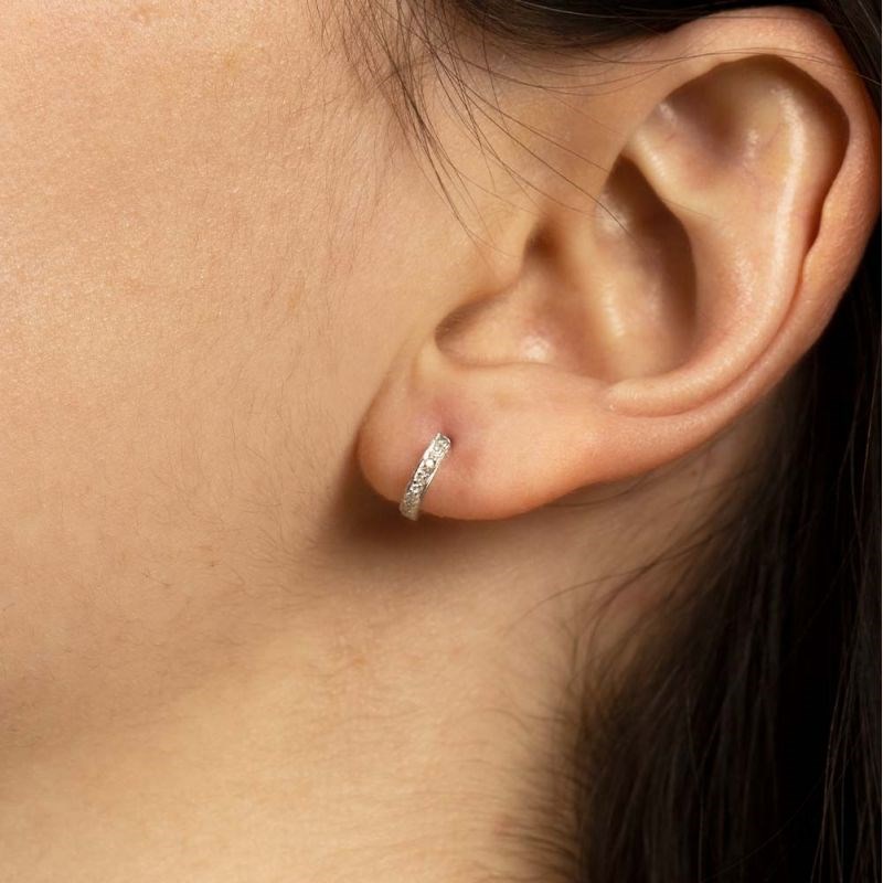 Boucles d'oreilles Or Blanc et Diamant