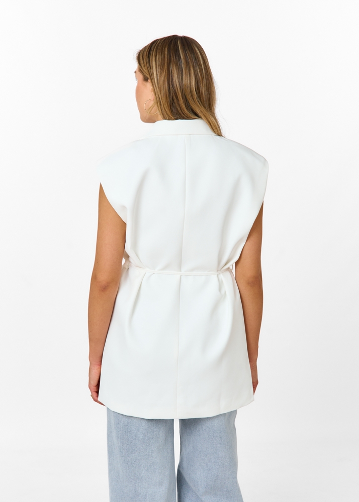 Belle gilet wit