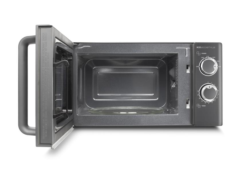 Caso Mikrowelle M20 Ecostyle Grau/Schwarz Mikrowelle Solo - 700 Watt