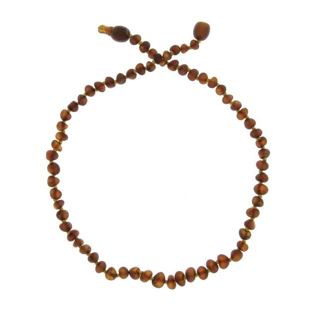 Collier Enfant Ambre Baltique Cognac Non Poli - BALTIC WAY SHOP