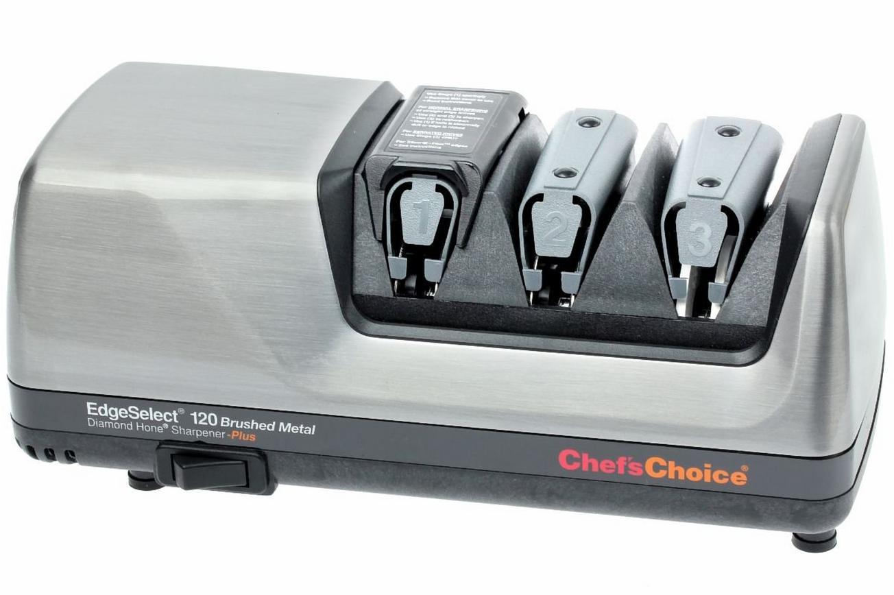 Chef's Choice CC120 messenslijper, geborsteld metaal
