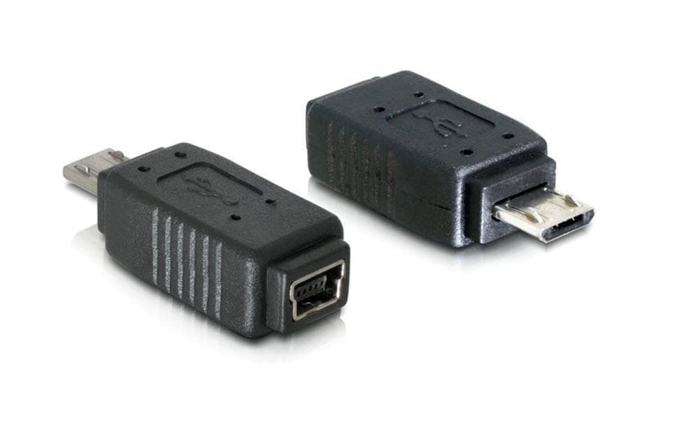 USB 2.0 Adapter USB-MiniB Buchse - USB-MicroB SteckerMini-B-Buchse auf Micro-B-Stecker