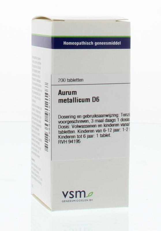 VSM Aurum metallicum D6 200tab