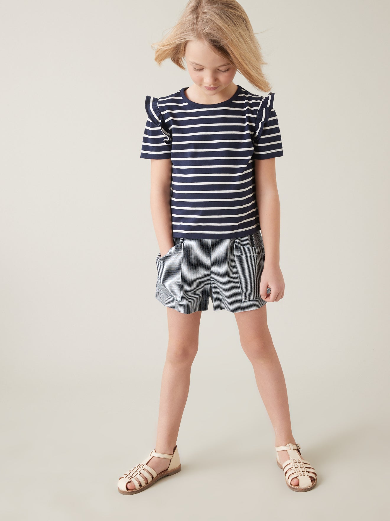 T-shirt rayé Fille - Coton Bio