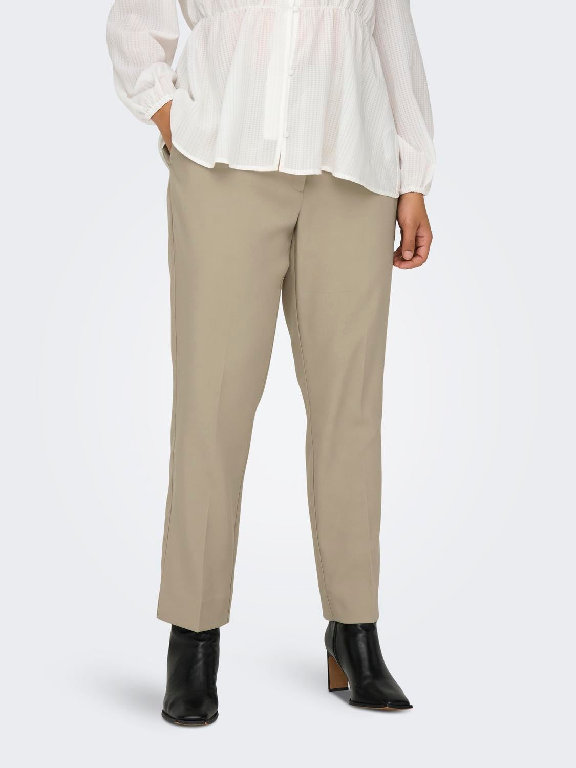 CARVERONICA-ELLY Hohe Taille Slim Fit Hose Trench Coat