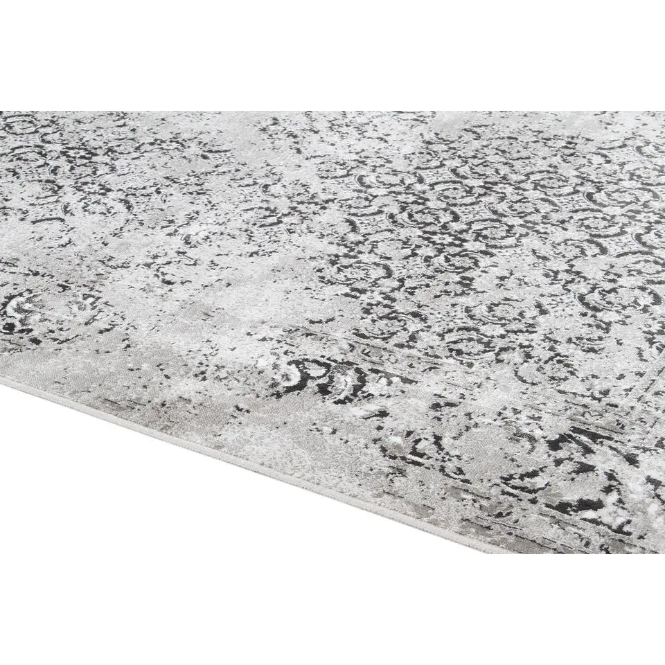 Dutch Lifestyle - Viscose - Vloerkleed - 290x200cm - Grijs