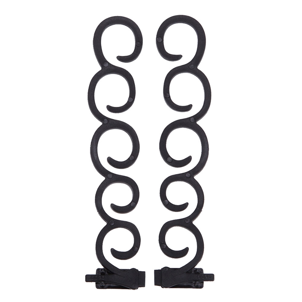 (2er Set) Haar Flechthilfe Zopf Frisur Styling Set - Schwarz