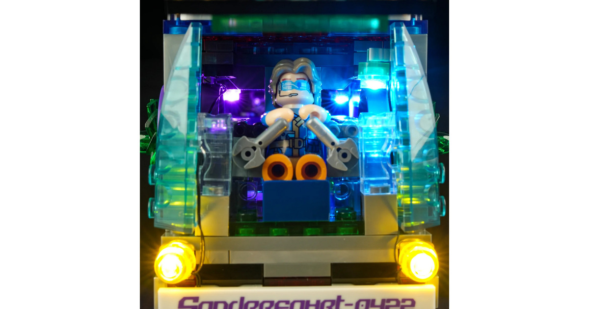LumibricksCyberpunk Neoncity - Future Bus Constructiespeelgoed  (F9060)