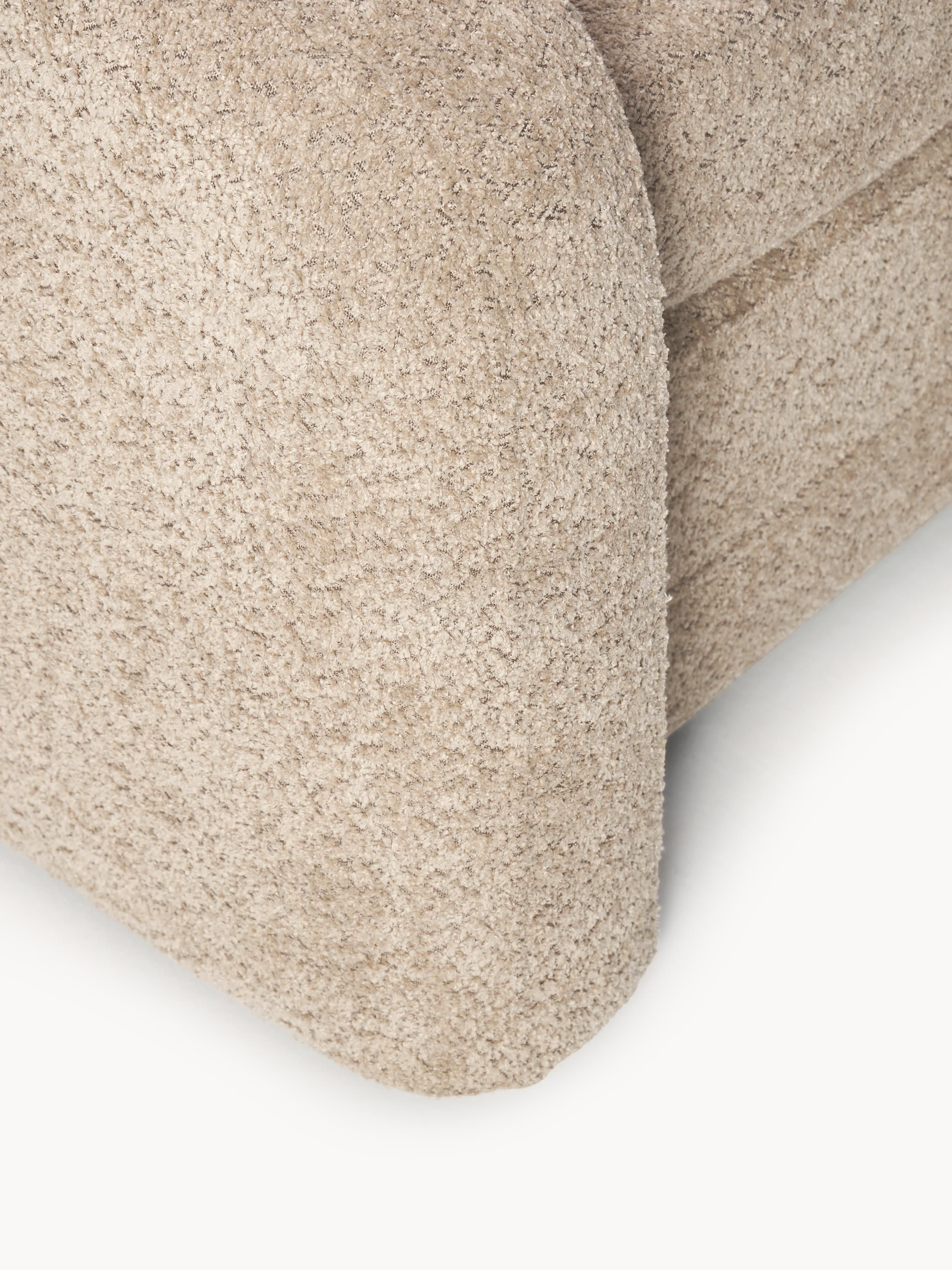 Slaapfauteuil Eliot uit teddy-bouclé