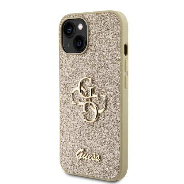 Guess iPhone 15 Deksel Fixed Glitter Gull