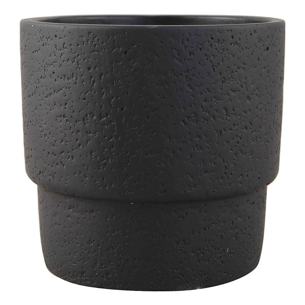 INNENDØRS POTTE PIARDINO GLORIA CHARCOAL Ø20CM SVART