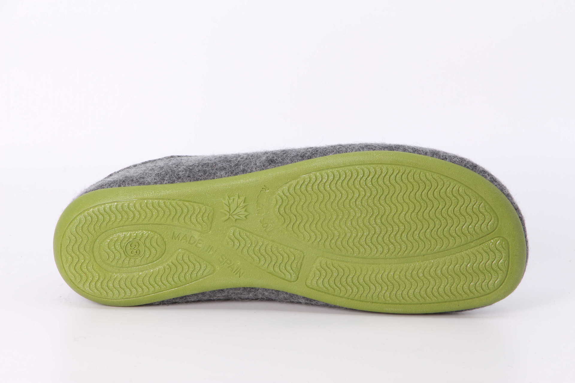 Wool Slip-On grau / grün