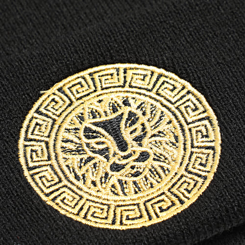 Bonnet Lion Noir Doré