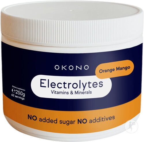 Okono Électrolytes Vitamines & Minéraux Orange Mangue Pot 250g