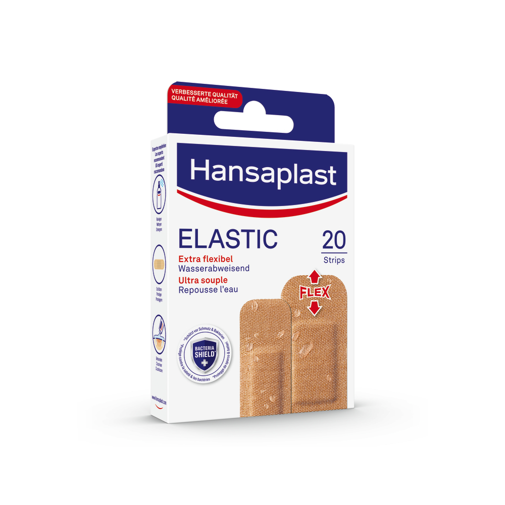 (20-tlg. Set) Elastic Strips Pflaster Wasserabweisend in 2 verschiedenen Grössen (47086)
