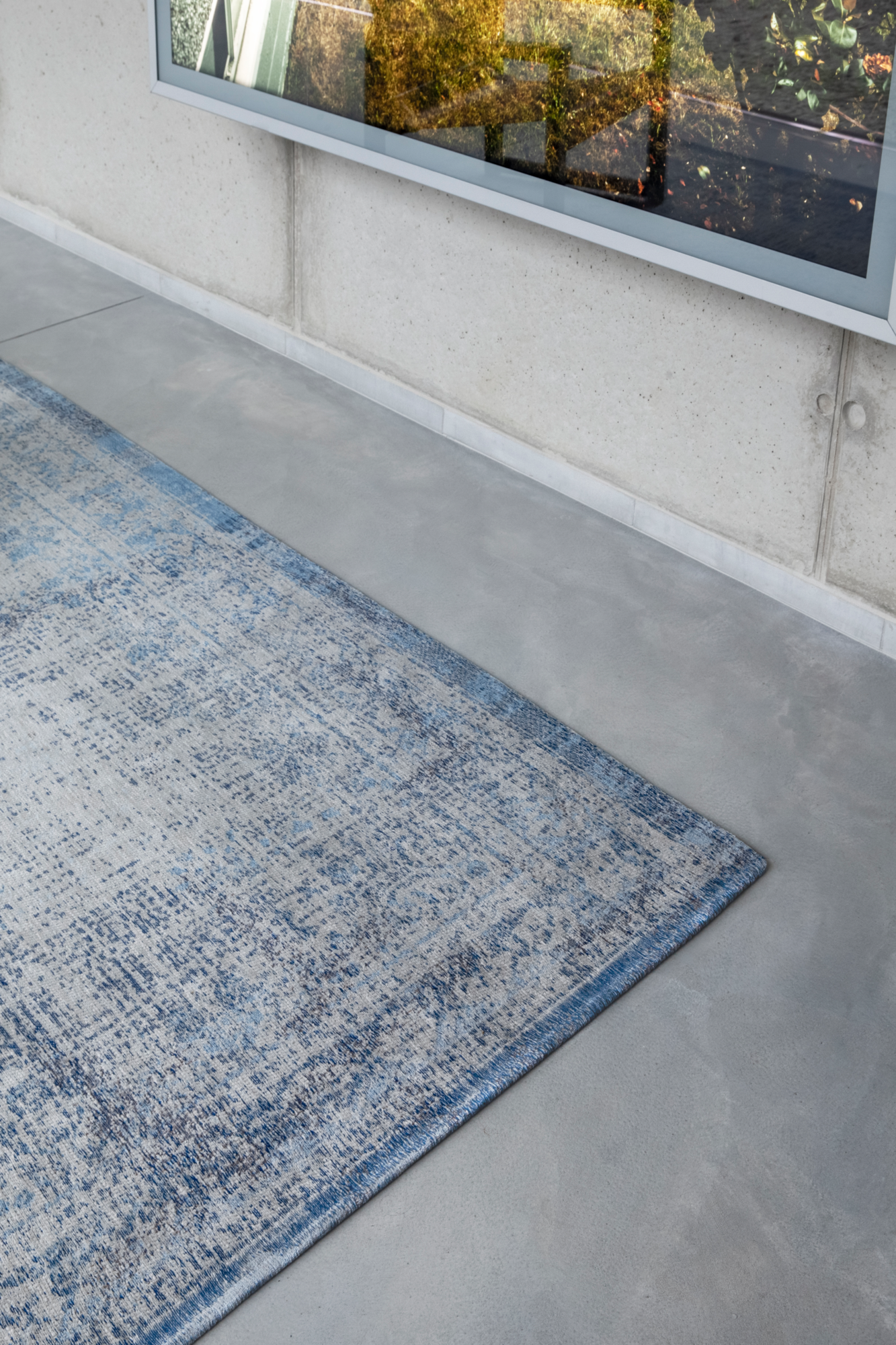Ecorugs vloerkleed Medallion blauw-grijs 280x390 cm