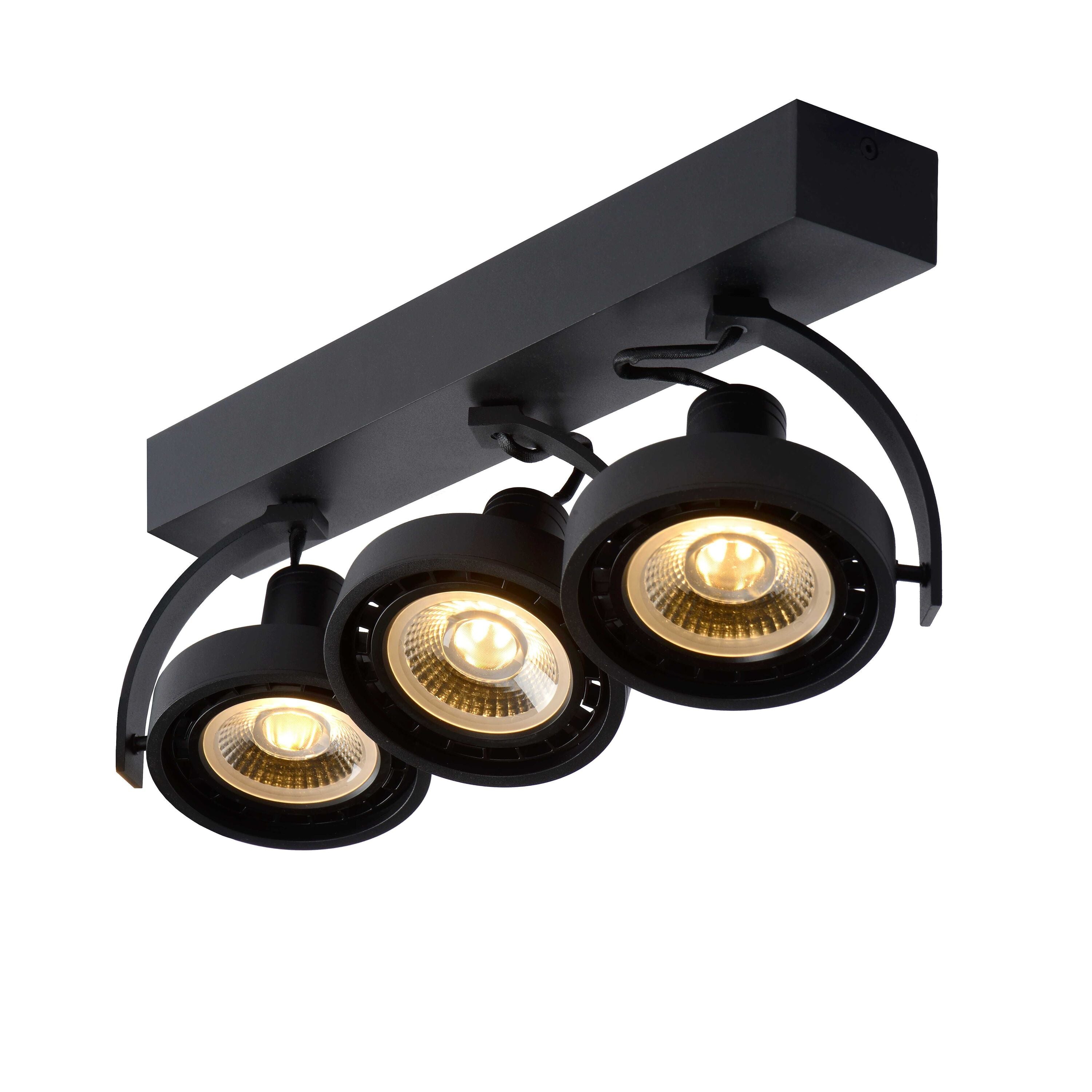 Dorian 3 spot LED dim to warm zwart