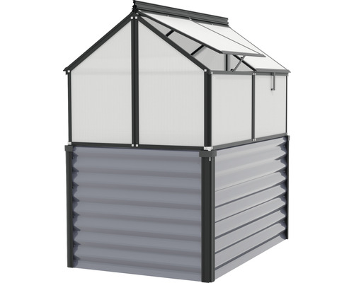 Verhoogd bed, koude bak Gaia holle kamerpanelen 4 mm 121,7 x 83,1 x 135,1 cm zwart