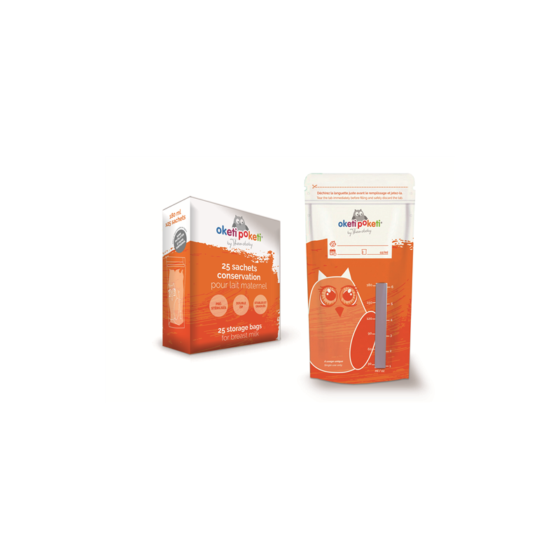 25 SACHETS CONSERVATION LAIT - Transparent